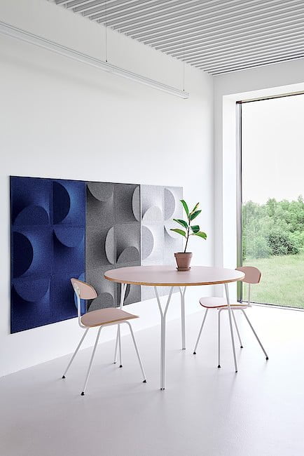 Kolekcja paneli akustycznych „Eclipse”, proj. Tomasz Augustyniak, prod. Marbet.