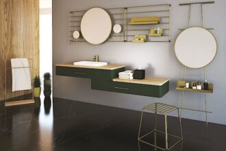 Kolekcja mebli łazienkowych „Mood”, proj. Marta Niemywska-Grynasz, Dawid Grynasz – Grynasz Studio/Devo, prod. Devo.