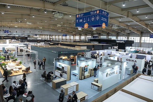 Ekspozycja na targach ,,Meble Polska", które odbyły się w Poznaniu w dniach 25-28 lutego.