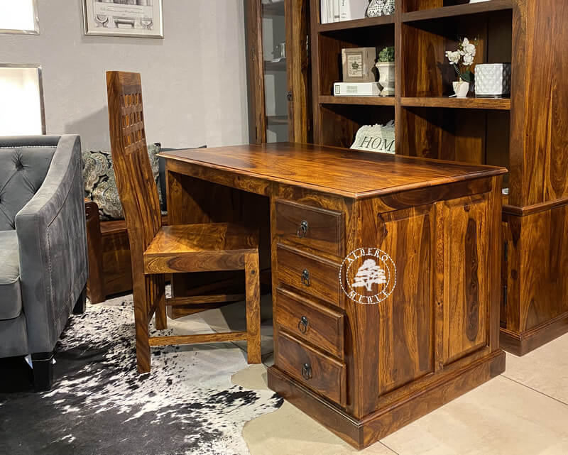 Albero Meble - meble, biurko klasyczne z drewna palisander - miesięcznik i portal informacyjny branży meblarskiej biznes.meble.pl