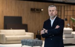 Krzysztof Zimny, zastępca Dyrektora Generalnego w Fabryce Mebli Benix, członek Rady Ogólnopolskiej Izby Gospodarczej Producentów Mebli. Fot. Tomasz Markowski.