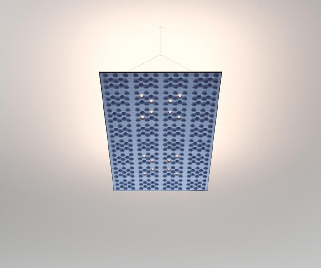 Panel sufitowy „Haloo”, poziom, 1600 x 800 mm, projekt Macieja Karpiaka dla marki Labra.