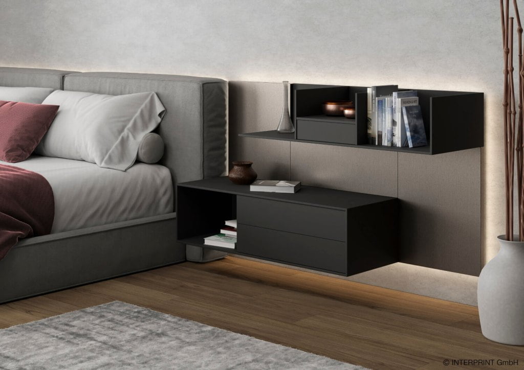 Interprint - dekor Chino na wizualizacji szafek