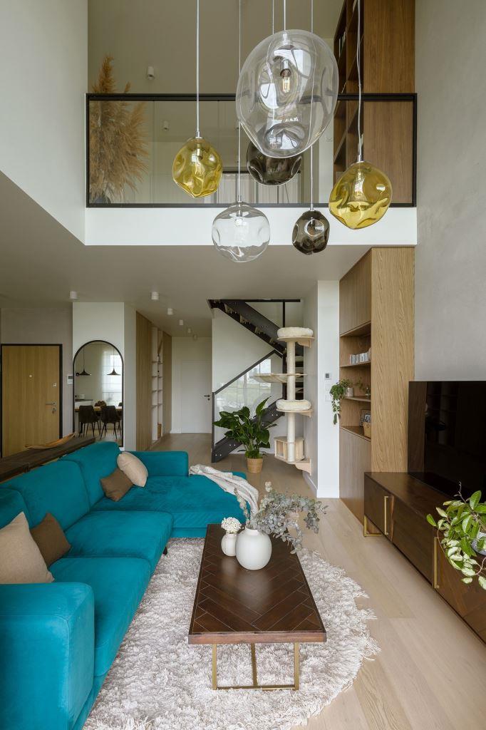 Dwupoziomowy apartament w Warszawie, proj. Balicka Design.