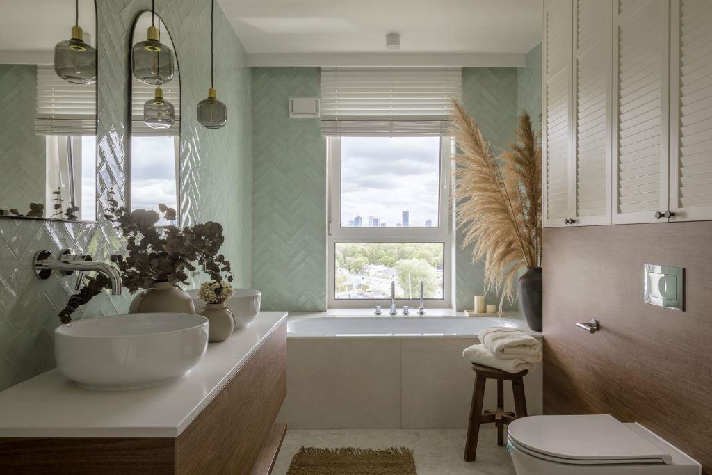 Dwupoziomowy apartament w Warszawie, proj. Balicka Design - łazienka.