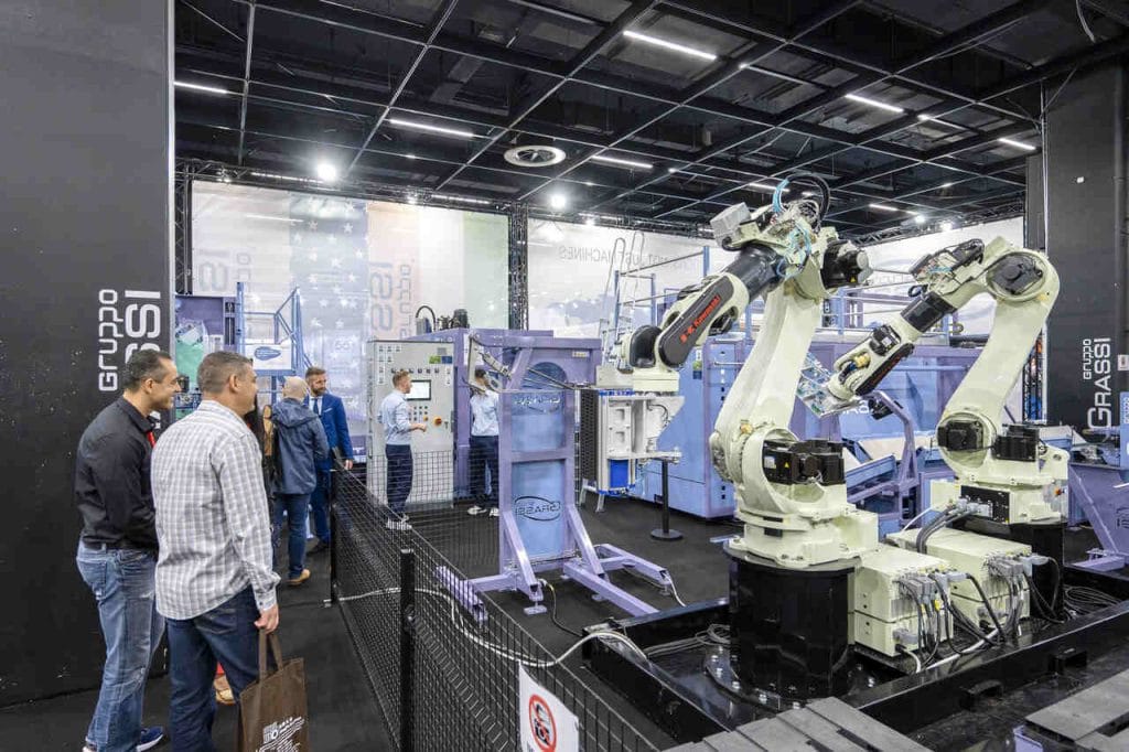 Stoisko Gruppo Grassi na targach interzum 2023. Zdjęcie dzięki uprzejmości Debora Careri. Fot. Oliver Wachenfeld / Koelnmesse.