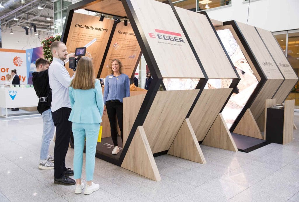 Pokaz specjalny – Bulwar Zrównoważonego Rozwoju – interzum 2023. Fot. Alita Holzhauer / Koelnmesse.