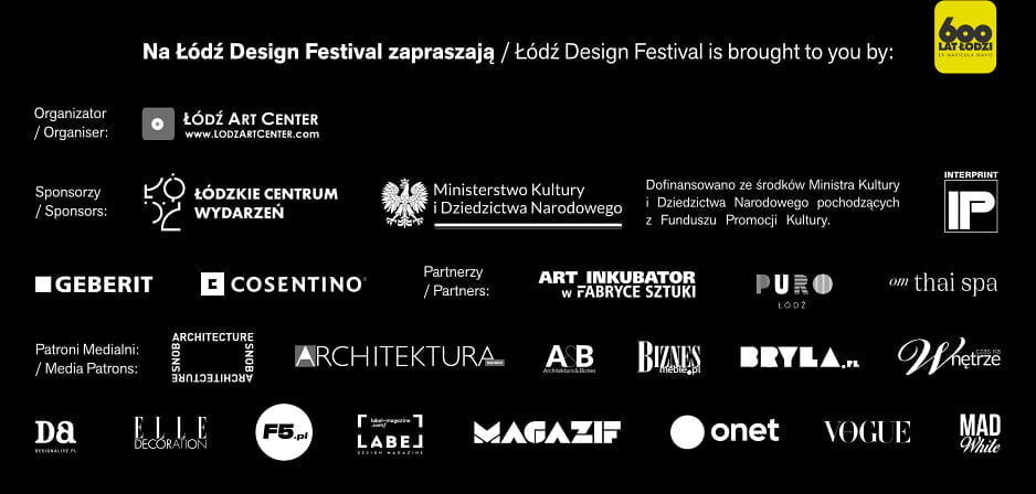 Patroni Łódź Design Festival.