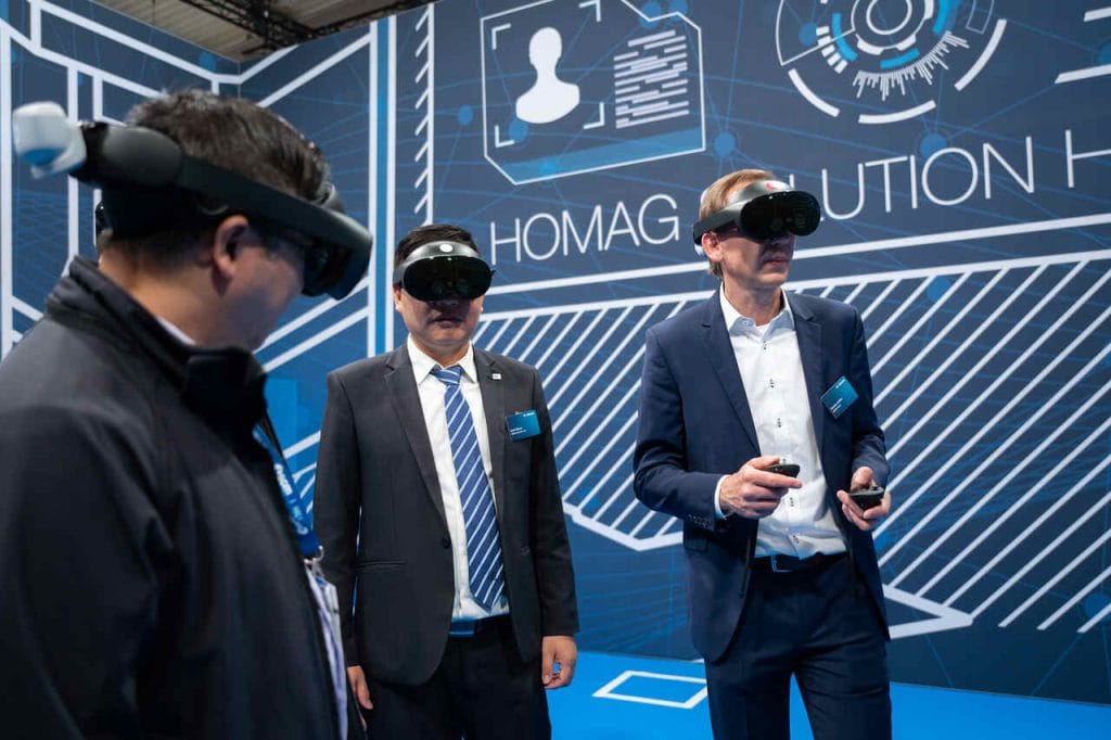 HOMAG podczas targów LIGNA 2023. Fot. Rainer Jensen. Źródło: Deutsche Messe.