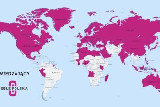 Kraje, z których pochodzą kupcy meblowi, zwiedzający MEBLE POLSKA.