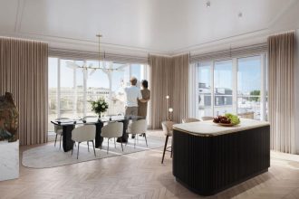 Penthouse z widokiem na Warszawę przy ul. Foksal 13/15.