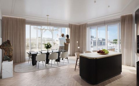 Penthouse z widokiem na Warszawę przy ul. Foksal 13/15.