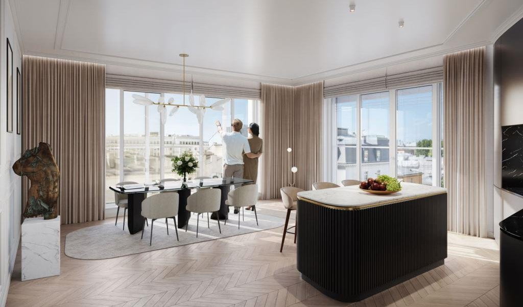 Penthouse z widokiem na Warszawę przy ul. Foksal 13/15.