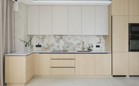 Mieszkanie inwestycyjne. Projekt wnętrza: Magdalena Kanik, Lys Studio. Fot. Kacper Stolorz.