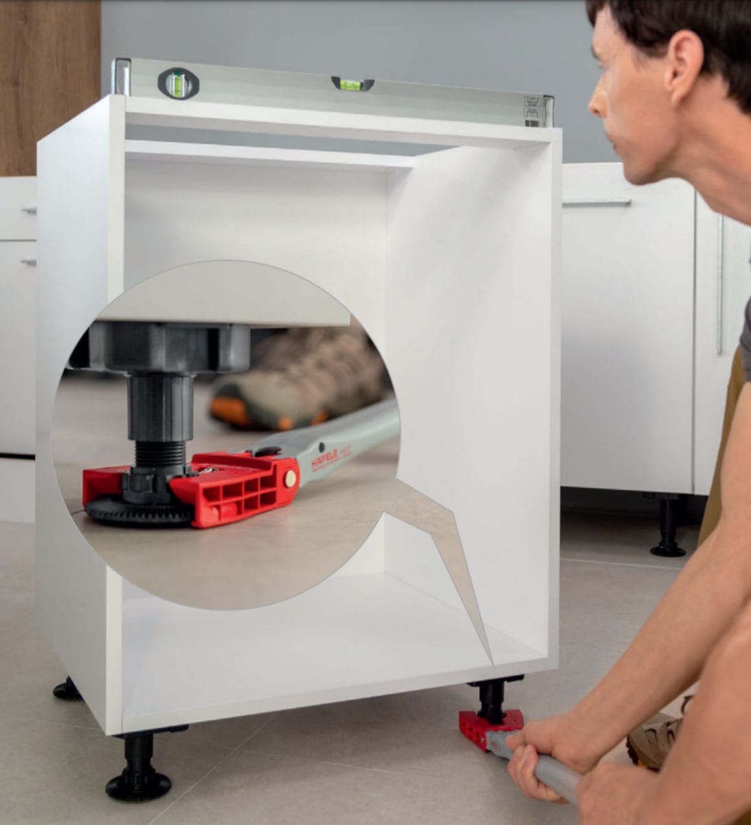 Hafale - system Axilo pokazany montaż, wnętrze