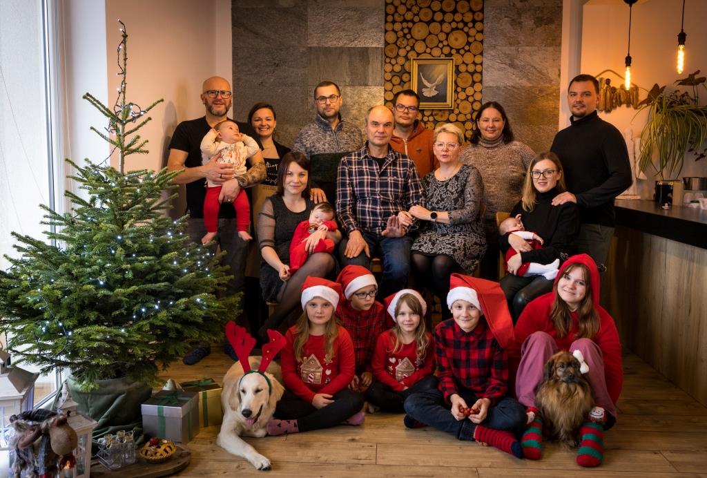 Rodzinne spotkanie świąteczne w 2022 roku.