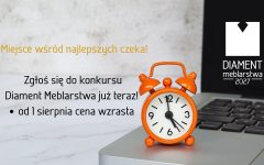 Jak przypomina organizator - BIZNES MEBLE - to ostatnie dni niższej opłaty w konkursie Diament Meblarstwa 2027.