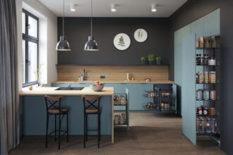 Rejs Silva kuchnia w odcieniach szarości z akcesoriami - miesięcznik i portal informacyjny branży meblarskiej biznes.meble.pl