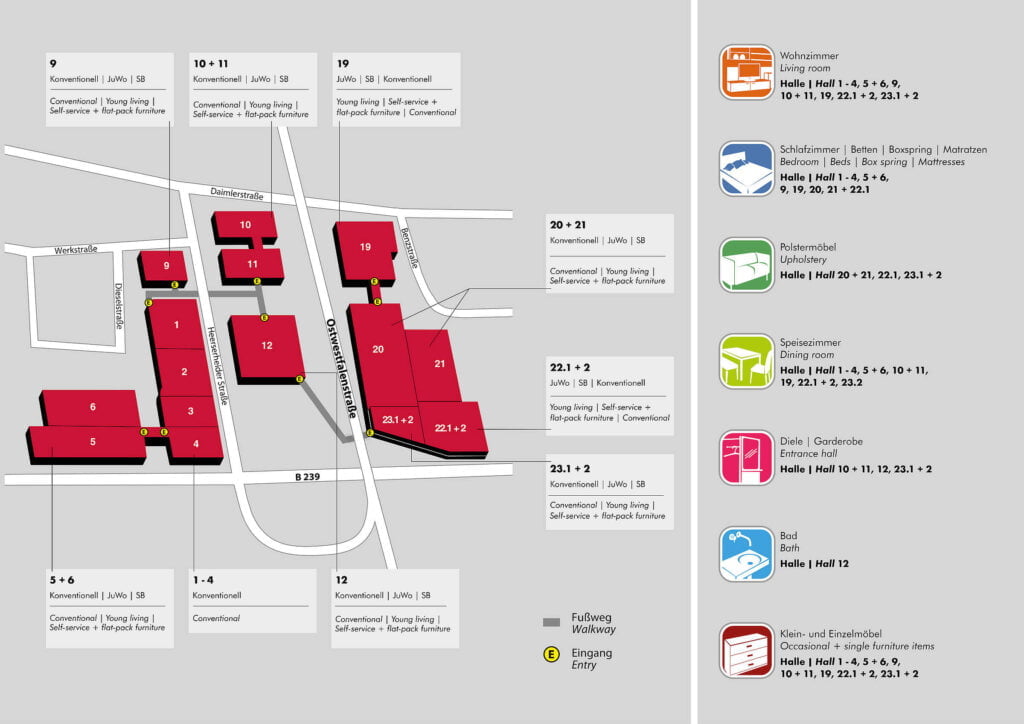 Plan hal targowych M.O.W. 2022