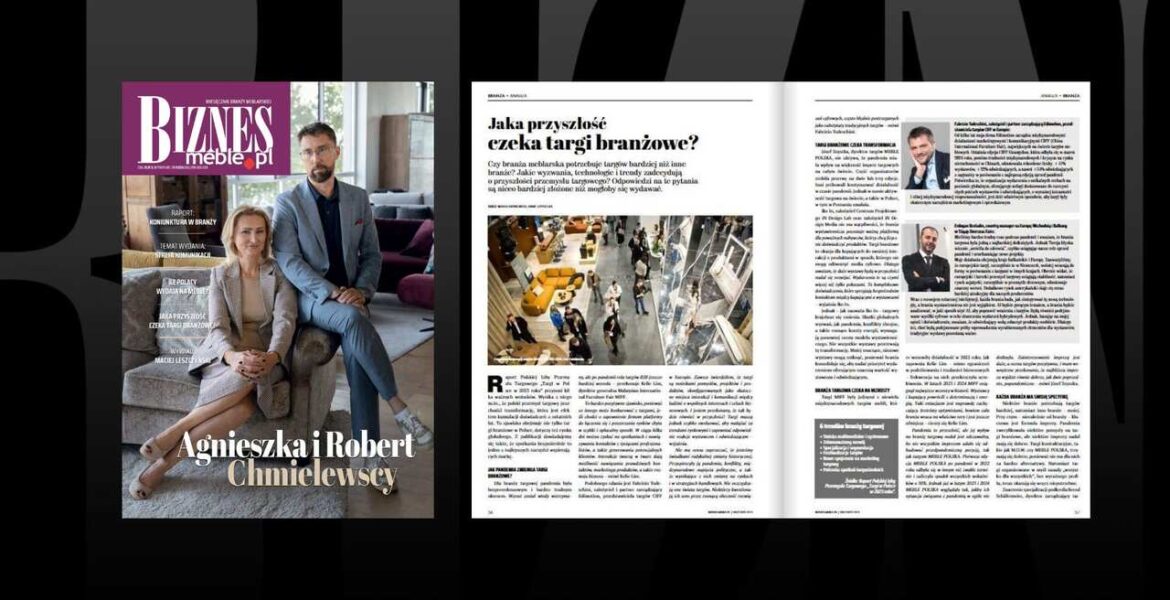 Wrześniowy BIZNES.meble.pl o tym, co czeka branżę meblarską.
