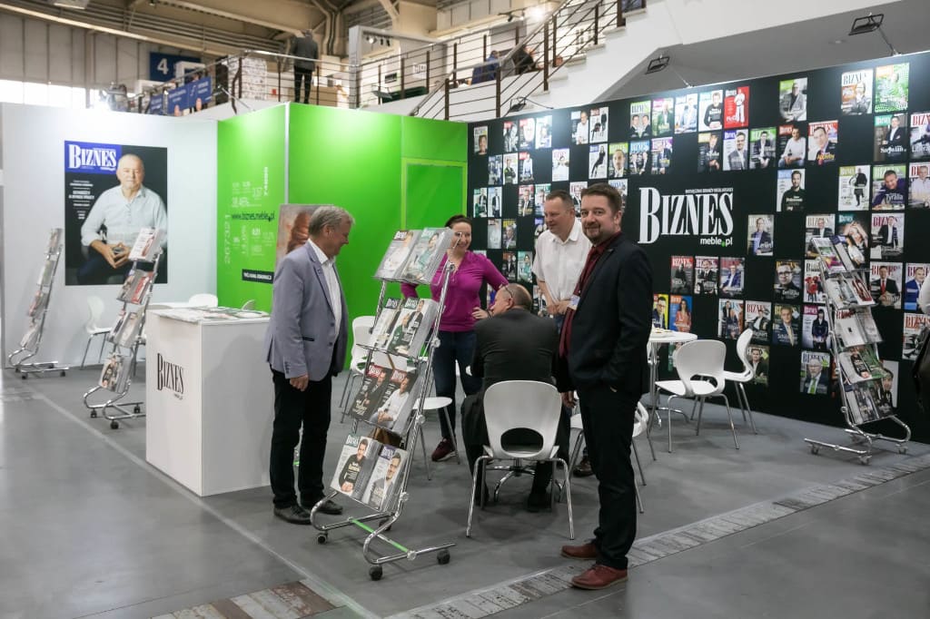 Stoisko BIZNES.meble.pl na targach Meble Polska 2022.