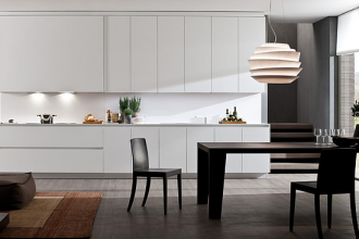 Biały design kuchni PURA