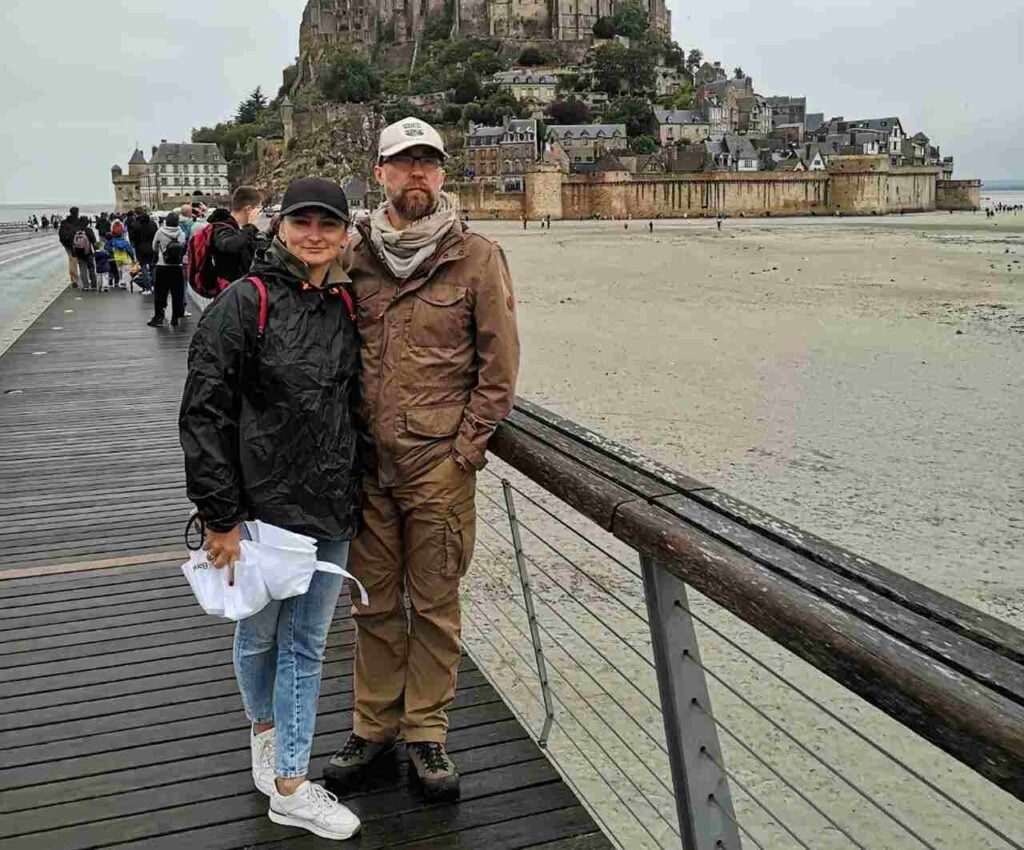 Sierpień 2023 r., Francja, Mont Saint Michel.