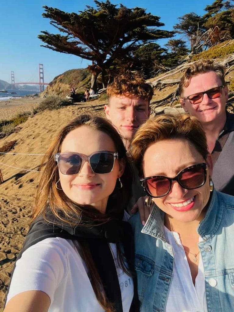 Jedna z wielu podróży, tu wspólna z dziećmi do USA – San Francisco.