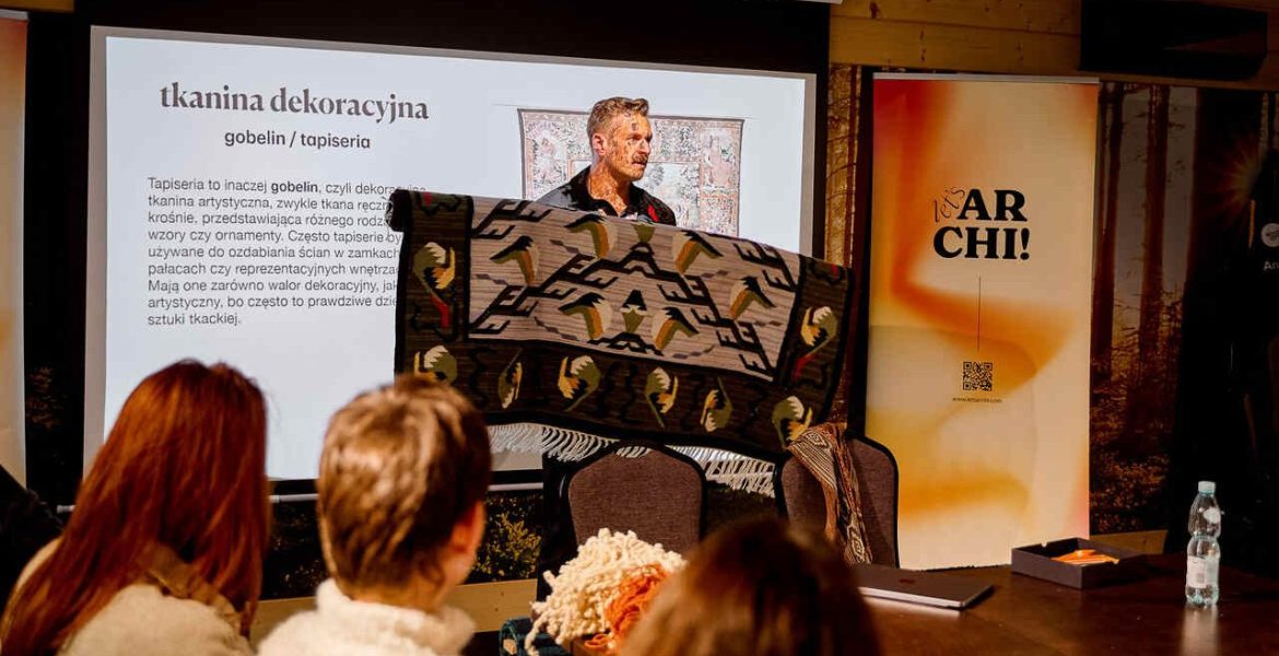 Przemysław Cepak, założyciel marki Splot. Let’s Archi 2025, autorski projekt Moniki Staniec. Fot. Stan Zajączkowski.