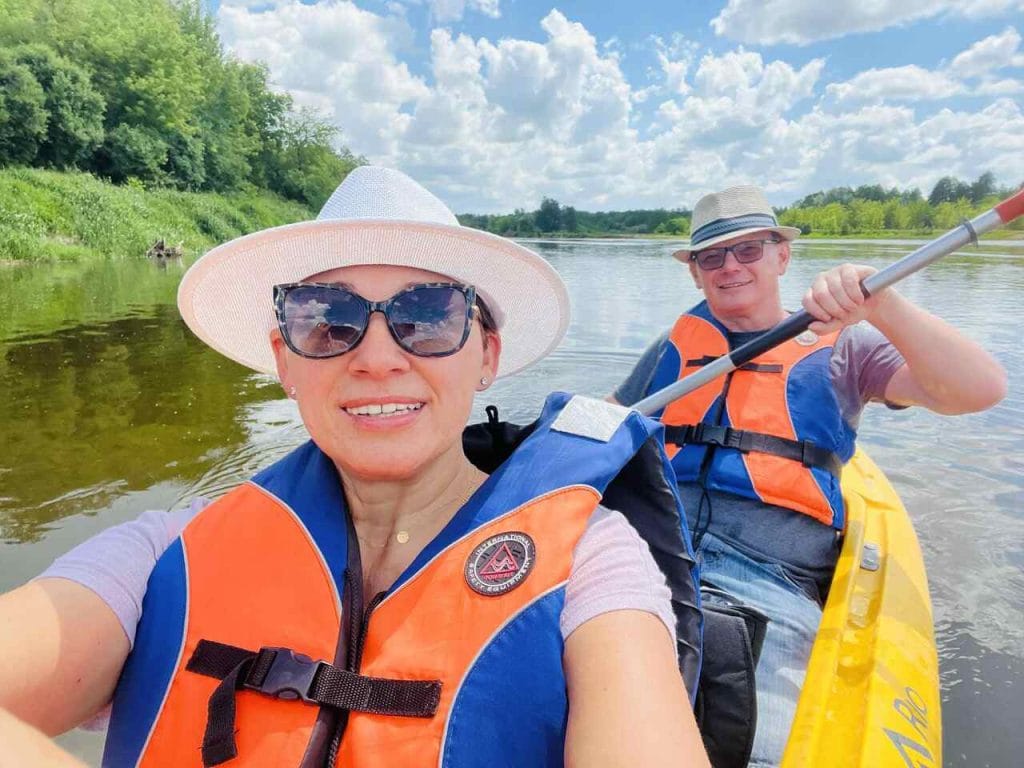 Spływ kajakowy po rzece Bug, okolice Mielnika.