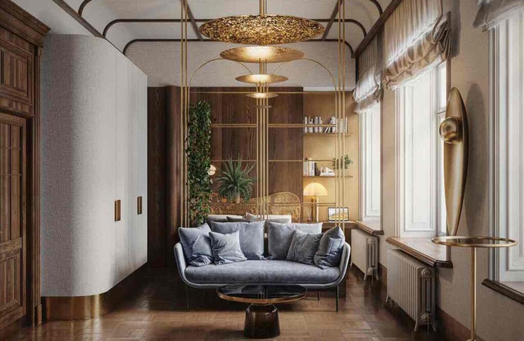 Mieszkanie w stylu art déco, proj. Hanna Pietras.