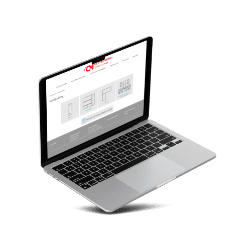 Center-Mebel - nowa platforma przedstawiona na laptopie