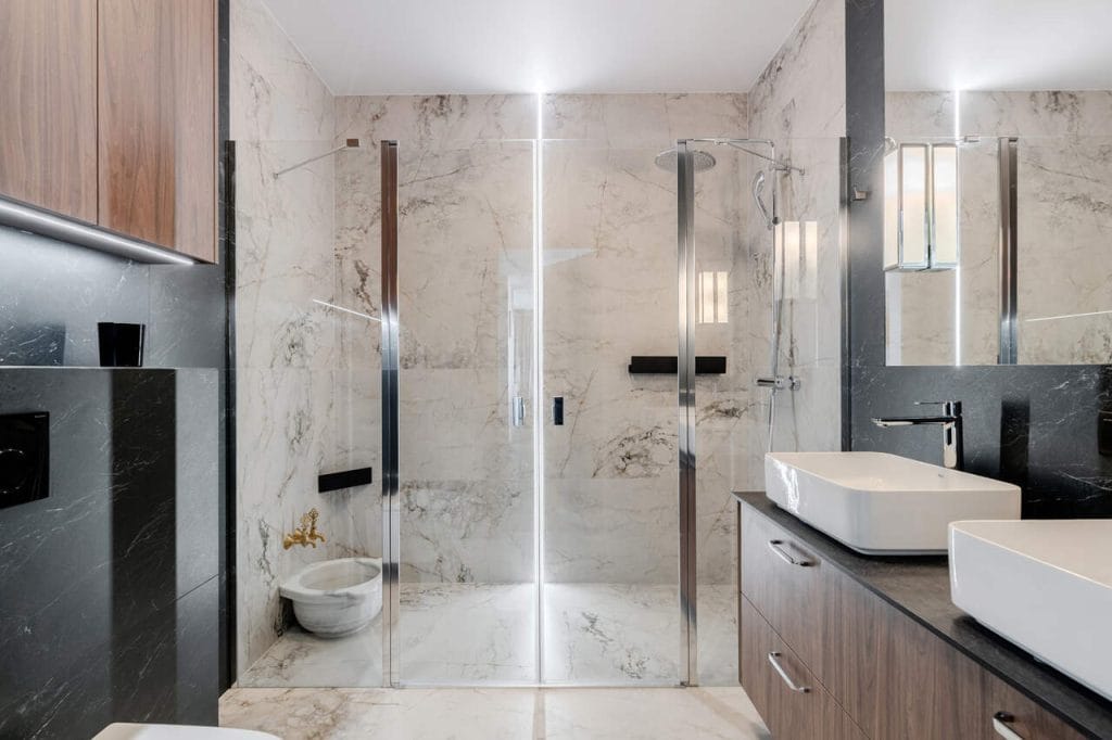 Projekt wnętrza: arch. Dominika Domagała, Deer Design, projekt zabudowy meblowej: Daniel Stochniałek, Deer Wood. Fot. Zagórny Studio.