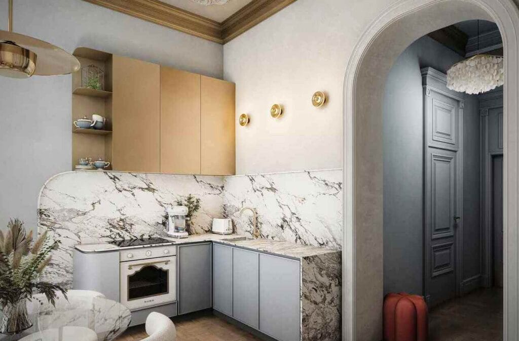 Wnętrze w stylu modern classic, proj. Hanna Pietras.