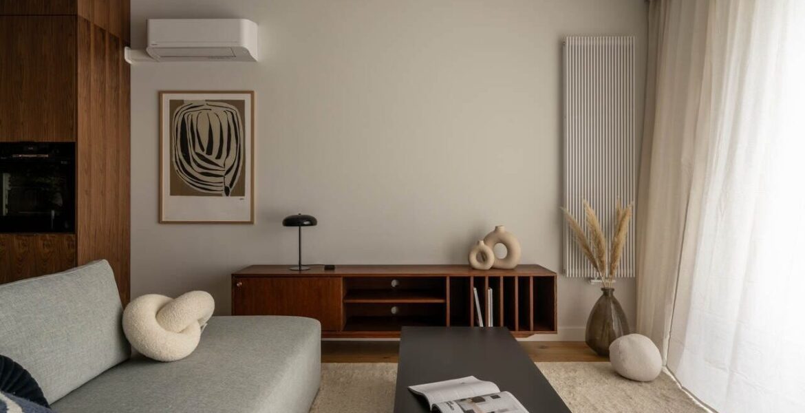 Styl modern vintage w strefie dziennej, proj. KODO.