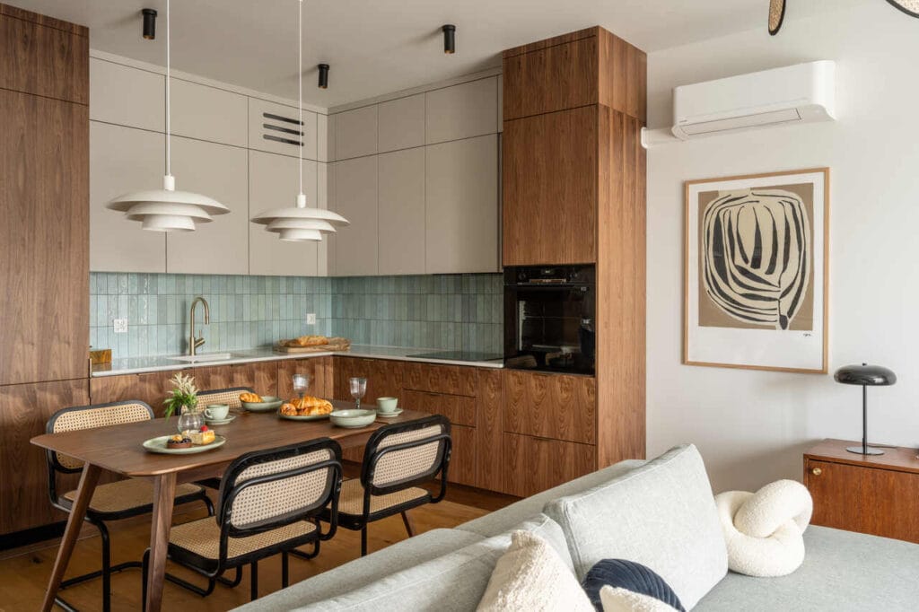 Styl modern vintage w kuchni, proj. KODO.