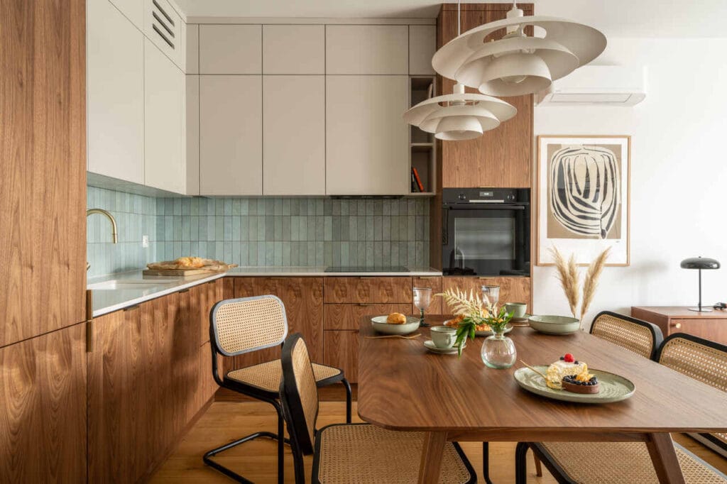 Styl modern vintage w kuchni, proj. KODO.