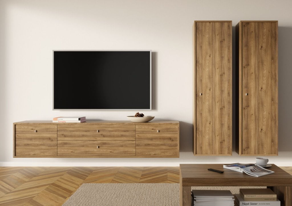 Schattdecor - dekor Valencia Oak na meblu RTV