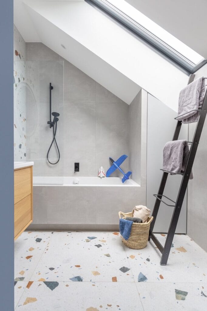 Łazienka. Proj. To Be Design Weronika Budzichowska. Fot. Marta Behling, Pion Poziom Fotografia Wnętrz.