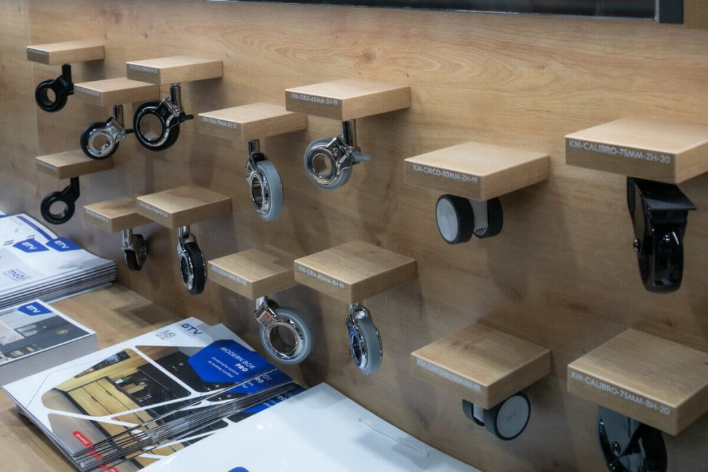 GTV - stoisko targowego Warsaw Home & Contract 2023 - kółka