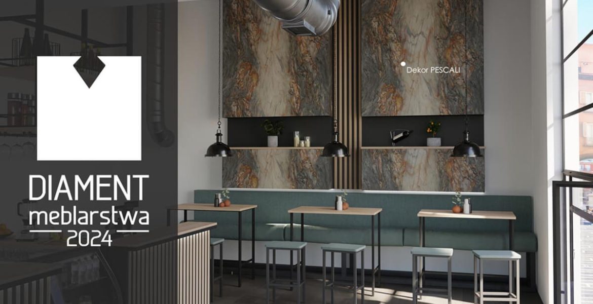 Interprint - reklama z dekorem Pescali nagrodzona Diamentem Meblarstwa 2024