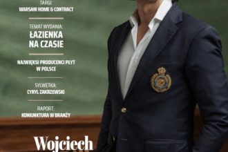 Okładka miesięcznika BIZNES.meble.pl - wydanie grudzień 2022. Na okładce Wojciech Piłka, prezes GTV Poland.