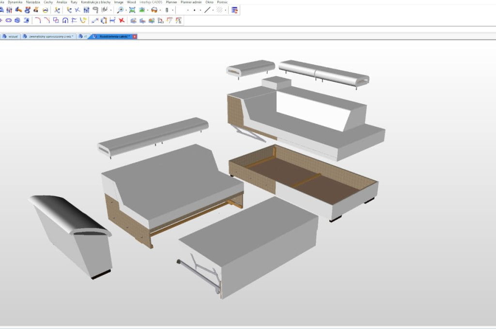 TopSolid Wood - program do projektowania mebli tapicerowanych