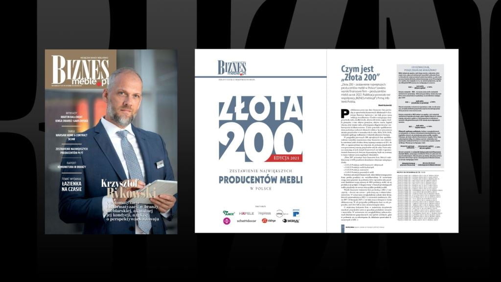 BIZNES.meble.pl 2023 i Złota 200 Zestawienie największych producentów mebli