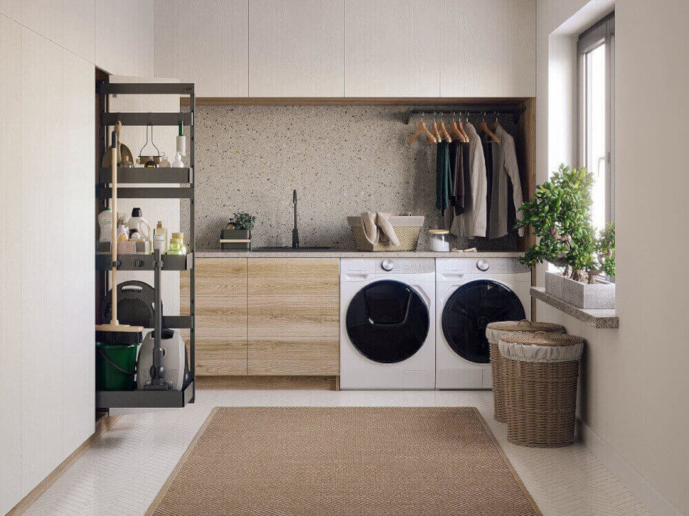 REJS - cargo wysokie w pomieszczeniu gospodarczym porządkujące rzeczy -miesięcznik i portal informacyjny branży meblarskiej biznes.meble.pl