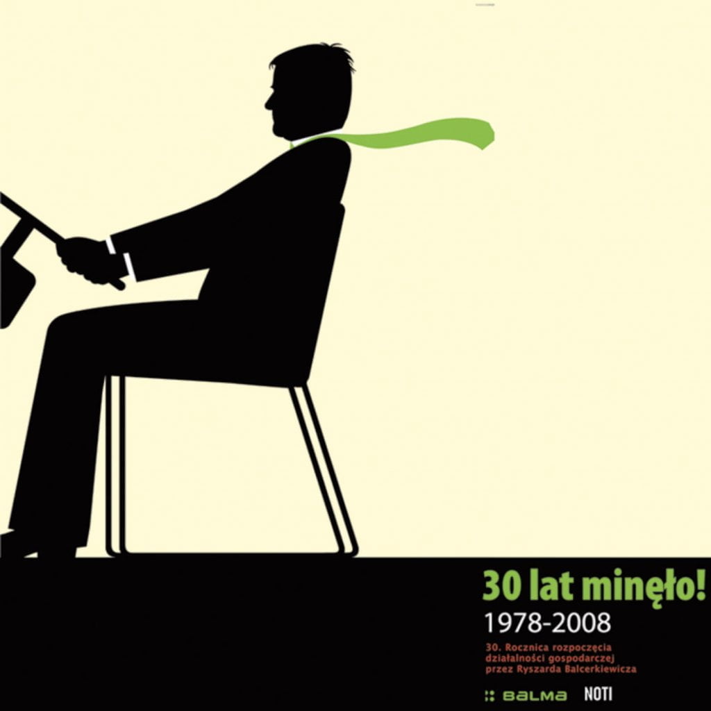 Plakat wydany z okazji 30 lat działalności gospodarczej Ryszarda Balcerkiewicza, 2008 r.