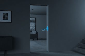 „PushPlus” rozwiązanie firmy Titus do montażu drzwi kieszeniowych.