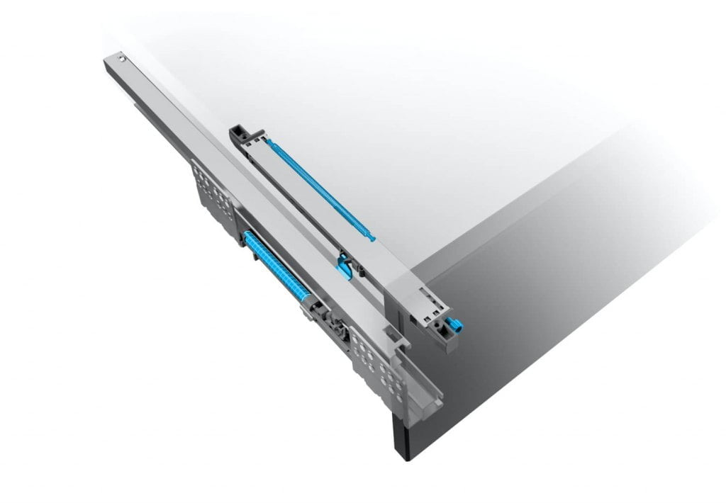 Tekform Slimline Tacto to bezwysiłkowy system otwierania dotykowego w szufladach.