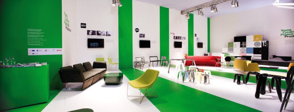 Wspólna wystawa firm Noti, Iker, Vox i Oskara Zięty w Mediolanie, 2011 r.