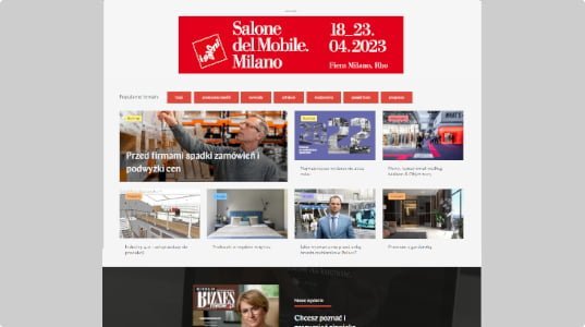 Wzór banneru na portalu BIZNES.meble.pl